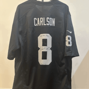 Carlson Autographed Jersey and 2 tickets