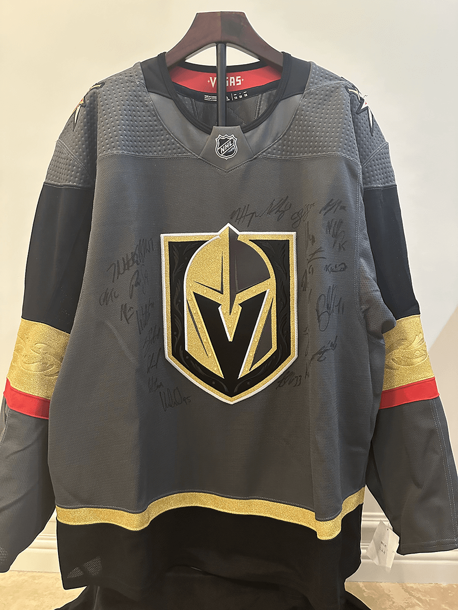 Vegas Gold Knights Autographed Jersey 2025 by 21 players